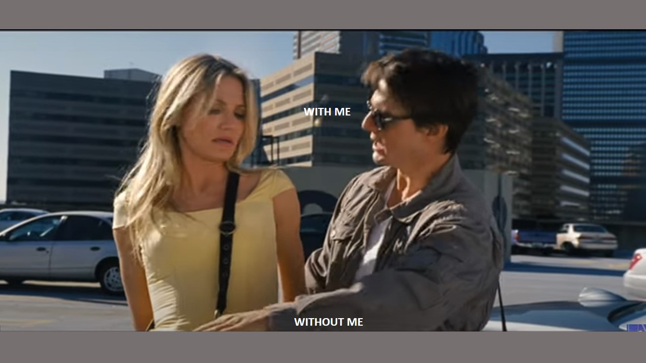 With Me or Without Me?